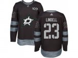 Dallas Stars #23 Esa Lindell Black 1917-2017 100th Anniversary Stitched NHL Jersey