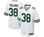Green Bay Packers #38 Tramon Williams Game White Football Jersey