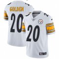 Pittsburgh Steelers #20 Robert Golden White Vapor Untouchable Limited Player NFL Jersey