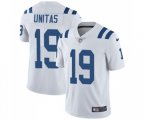 Indianapolis Colts #19 Johnny Unitas White Vapor Untouchable Limited Player Football Jersey
