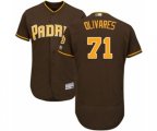 San Diego Padres Edward Olivares Brown Alternate Flex Base Authentic Collection Baseball Player Jersey