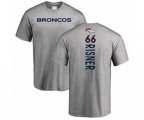 Denver Broncos #66 Dalton Risner Ash Backer T-Shirt