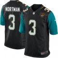 Jacksonville Jaguars #3 Brad Nortman Game Black Alternate NFL Jersey