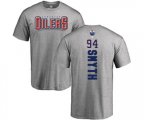 Edmonton Oilers #94 Ryan Smyth Ash Backer T-Shirt