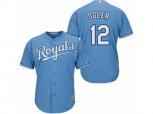 Kansas City Royals #12 Jorge Soler Replica Light Blue Alternate 1 Cool Base MLB Jersey