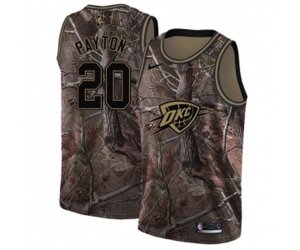 Oklahoma City Thunder #20 Gary Payton Swingman Camo Realtree Collection NBA Jersey