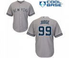 New York Yankees #99 Aaron Judge Replica Grey Road Baseball Jersey