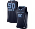 Memphis Grizzlies #50 Zach Randolph Authentic Navy Blue Finished Basketball Jersey - Icon Edition