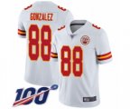 Kansas City Chiefs #88 Tony Gonzalez White Vapor Untouchable Limited Player 100th Season Football Jersey