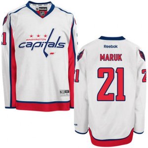 Washington Capitals #21 Dennis Maruk Authentic White Away NHL Jersey