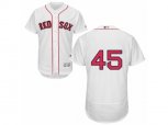 Boston Red Sox #45 Pedro Martinez White Flexbase Authentic Collection MLB Jersey