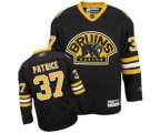 Reebok Boston Bruins #37 Patrice Bergeron Authentic Black Third NHL Jersey