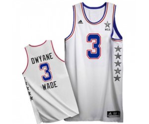 Miami Heat #3 Dwyane Wade Swingman White 2015 All Star Basketball Jersey
