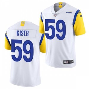 Los Angeles Rams #59 Micah Kiser 2021 Nike White Modern Throwback Vapor Limited Jersey