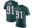 Philadelphia Eagles #91 Fletcher Cox Green Rush Pride Name & Number T-Shirt