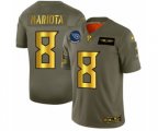 Tennessee Titans #8 Marcus Mariota Limited Olive Gold 2019 Salute to Service Football Jersey