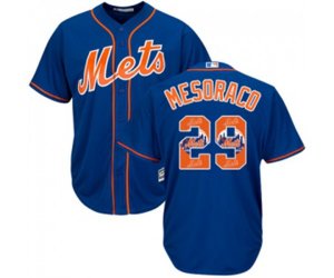 New York Mets #29 Devin Mesoraco Authentic Royal Blue Team Logo Fashion Cool Base Baseball Jersey