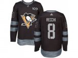 Pittsburgh Penguins #8 Mark Recchi Black 1917-2017 100th Anniversary Stitched NHL Jersey