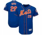New York Mets J.D. Davis Royal Blue Alternate Flex Base Authentic Collection Baseball Player Jersey