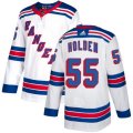 New York Rangers #55 Nick Holden Authentic White Away NHL Jersey