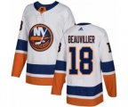 New York Islanders #18 Anthony Beauvillier Authentic White Away NHL Jersey