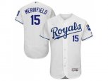 Kansas City Royals #15 Whit Merrifield White Flexbase Authentic Collection Stitched MLB Jersey