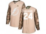 Tampa Bay Lightning #24 Ryan Callahan Camo Authentic Veterans Day Stitched NHL Jersey