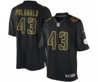 Pittsburgh Steelers #43 Troy Polamalu Limited Black Impact Football Jersey