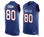 Buffalo Bills #80 Jason Croom Limited Royal Blue Player Name & Number Tank Top Football Jersey