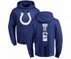 Indianapolis Colts #11 Deon Cain Royal Blue Backer Pullover Hoodie