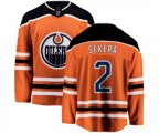 Edmonton Oilers #2 Andrej Sekera Fanatics Branded Orange Home Breakaway NHL Jersey