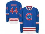 Chicago Cubs #44 Anthony Rizzo Blue Long Sleeve Stitched MLB Jersey