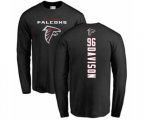 Atlanta Falcons #96 Tyeler Davison Black Backer Long Sleeve T-Shirt