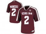2016 Men'sTexas A&M Aggies Johnny Manziel #2 College Football Authentic Jersey - Maroon