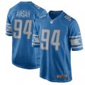 Detroit Lions #94 Ziggy Ansah Game Light Blue Team Color NFL Jersey