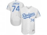 Los Angeles Dodgers #74 Kenley Jansen White Flexbase Authentic Collection Stitched Baseball Jersey