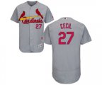 St. Louis Cardinals #27 Brett Cecil Grey Flexbase Authentic Collection Baseball Jersey