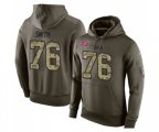 Tampa Bay Buccaneers #76 Donovan Smith Green Salute To Service Pullover Hoodie