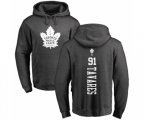 Toronto Maple Leafs #91 John Tavares Charcoal One Color Backer Pullover Hoodie