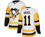 Adidas Pittsburgh Penguins #11 Jimmy Hayes Authentic White Away NHL Jersey