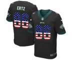 Philadelphia Eagles #86 Zach Ertz Elite Black Alternate USA Flag Fashion Football Jersey