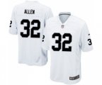 Oakland Raiders #32 Marcus Allen Game White Football Jersey