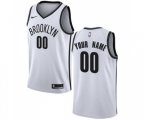Brooklyn Nets Customized Authentic White Basketball Jersey - Association Edition