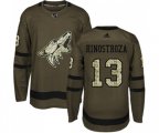 Arizona Coyotes #13 Vinnie Hinostroza Authentic Green Salute to Service Hockey Jersey