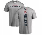 Houston Texans #15 Will Fuller V Ash Backer T-Shirt