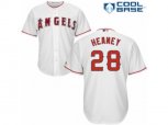 Los Angeles Angels of Anaheim #28 Andrew Heaney Authentic White Home Cool Base MLB Jersey