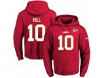 Kansas City Chiefs #10 Tyreek Hill Red Name & Number Pullover NFL Hoodie