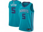 Charlotte Hornets #5 Nicolas Batum Teal NBA Jordan Swingman Icon Edition Jersey
