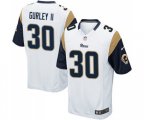 Los Angeles Rams #30 Todd Gurley Game White Football Jersey