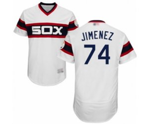 Chicago White Sox #74 Eloy Jimenez White Alternate Flex Base Authentic Collection Baseball Jersey